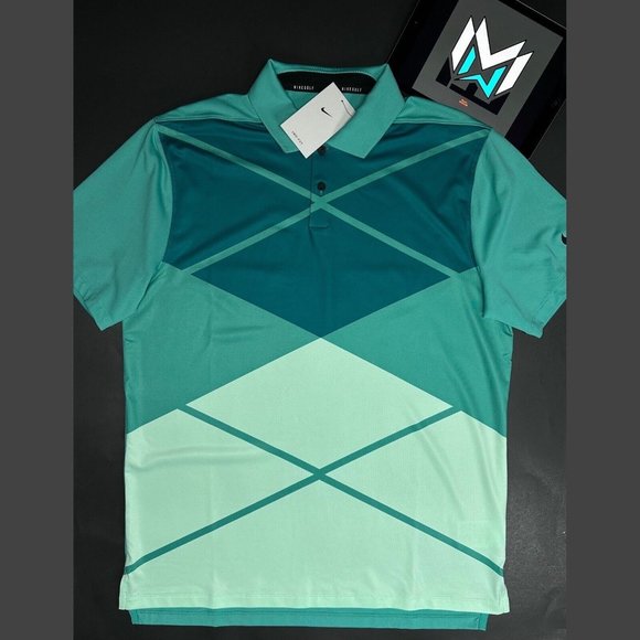 Nike Shirts Nike Mens Drifit Vapor Argyle Golf Polo Shirt Dh609392